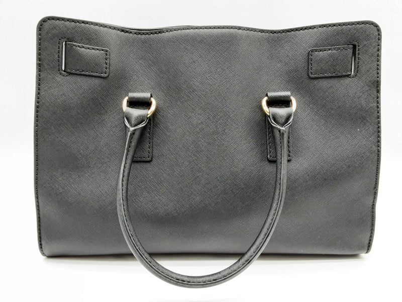 Michael Kors Hamilton Black Saffiano Leather Crossbody Tote Bag Do1124pxde