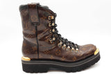 Louis Vuitton Glazed Monogram Outland Combat Boots Uk Size 7 Eb0326prxde