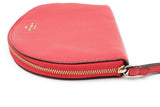 Kate Spade New York Red Leather Half Moon Wristlet Eb0125oxdu