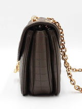 Celine Medium Quilted C Bag In Brown Leather Fw1026pxzdu