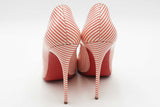 Christian Louboutin Pigalle Follies Striped Leather Pumps Size 39 Eb0526lrxsa