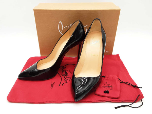 Christian Louboutin Corneille 100 Black Patent Heels Size Eu 39.5 Do0825loxde