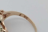 Black Hills Gold 10k Gold Leaf Ring With Diamond 4.1 Grams Size 6.75 Eb1026lexsa