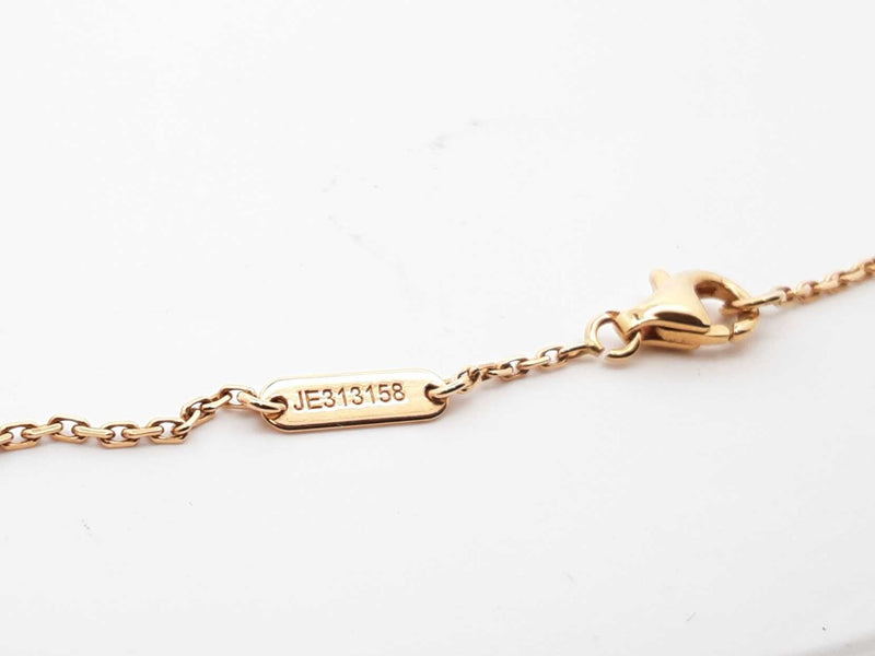 Van Cleef & Arpels 18k Yellow Gold 5.0g Alhambra Necklace 16.5 In Lh0825orxzde