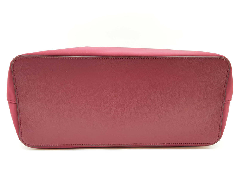 Kate Spade New York Hayden Purple Maroon Nylon Zip Tote Do0325rde