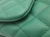 Chanel Green Quilted Caviar Cocotop Handle Flap Bag Eb0626oixzsa