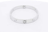 Cartier 18k White Gold Love Bracelet With Diamonds 29.2g Size 16 Eb0226rrxzsa