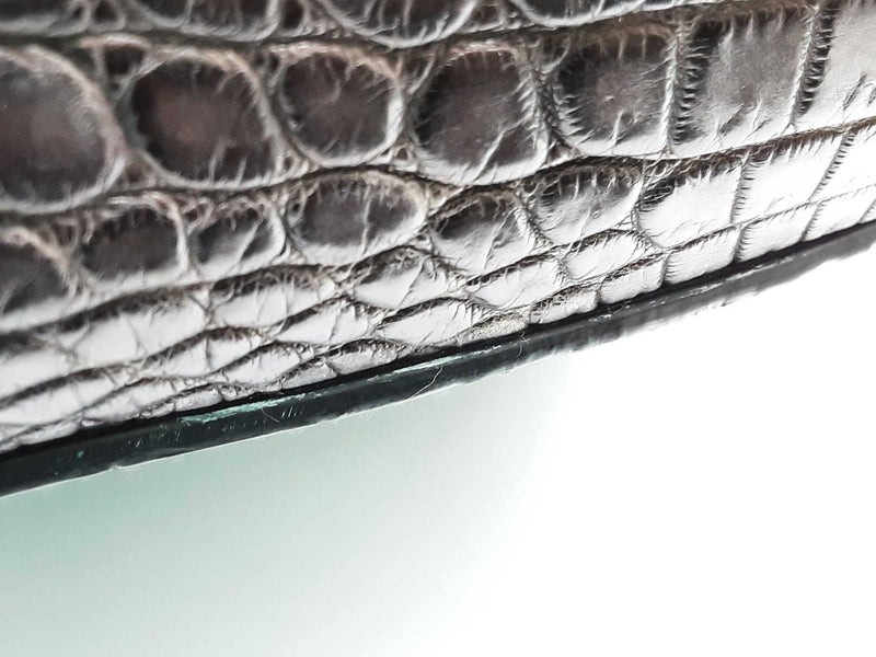 Bottega Veneta Dark Brown Matte Crocodile Leather Large Tote Bag Do0525rxzde