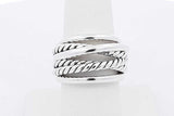 David Yurman 925 Sterling Silver Crossover Ring 13.6 Grams Size 7 Eb0426orxsa
