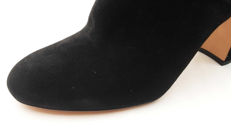 Kate Spade Stunner Faux Pearl Booties In Black Suede Size Us 9.5b Fw0725ixdu