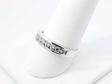 0.77 Cttw Diamond & 14k White Gold Channel-set Wedding Ring 3.9 Grams Size 8.75 Fw0726crxdu