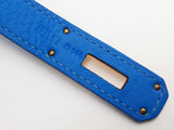 Hermes Birkin 35 Bleu Hydra Blue Clemence Gold Hardware Handbag Do1225sxzxde