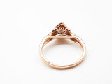 14k Rose Gold Pear Cut Diamond Ring Size 6.5 Do0923rxzde