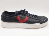 Salvatore Ferragamo Notion 2 Blue Red Leather Shoes Size F 9 M Do0525lxzde