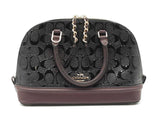 Coach Mini Sierra Dome Satchel In Debossed Signature Leather Fw0926rxdu