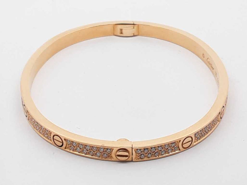 Cartier Love Bracelet 18k Yellow Gold Diamond Paving Sd0625izxzsa