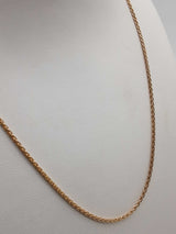 14k Yellow Gold 4.0g Wheat Chain 16 In Do1224lrxde