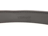 Versace Medusa Gold-tone Buckle With Black Leather Belt Size 90|36 Fw0825crdu
