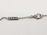 Van Cleef Alhambra Diamonds 18k White Gold Pendant Chain 16 In Do0426woxzde