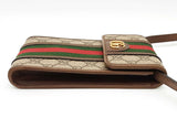 Gucci Gg Supreme Monogram Canvas Web Mini Ophidia Crossbody Eb0926pxzde