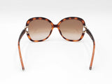 Chloé Square Sunglasses In Tortoise-shell With Gradient Lenses Fw0126rzdu