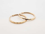 14k Yellow Gold Textured Hoop Earrings 1.1 Grams Fw0626crdu