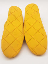Bottega Veneta Plat Dandelion Yellow Woven Fabric Sneakers Size 44 Eb0925lorde