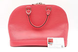 Louis Vuitton Alma Pm Red Epi Leather Handbag Sd0725wzxdu
