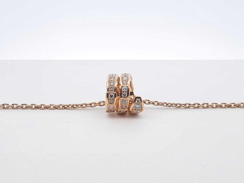 Bvlgari Serpenti Viper Necklace In 18k Gold 12.6 Grams 18 Inch Fw0825orrzdu