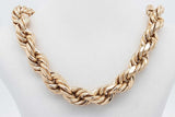 10k Yellow Gold Hollow Rope Chain Necklace 27 Grams 26 Inch Eb0526lxrxsa