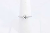 Round Diamond Approx. 0.96ctw Solitaire Ring In 14k White Gold 2.79g Eb723lwxzsa