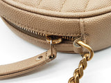 Yves Saint Laurent Vinyle Round Chevron Quilted Leather Crossbody Bag Eb626wxzde