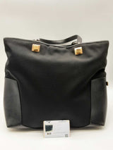 Salvatore Ferragamo Black Nylon & Leather Tote Bag Eb0524wxzde