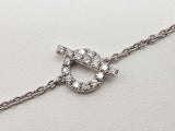 Hermes Finesse 18k White Gold 4.2g Diamond Bracelet 6.25 In Do1124lwxzde