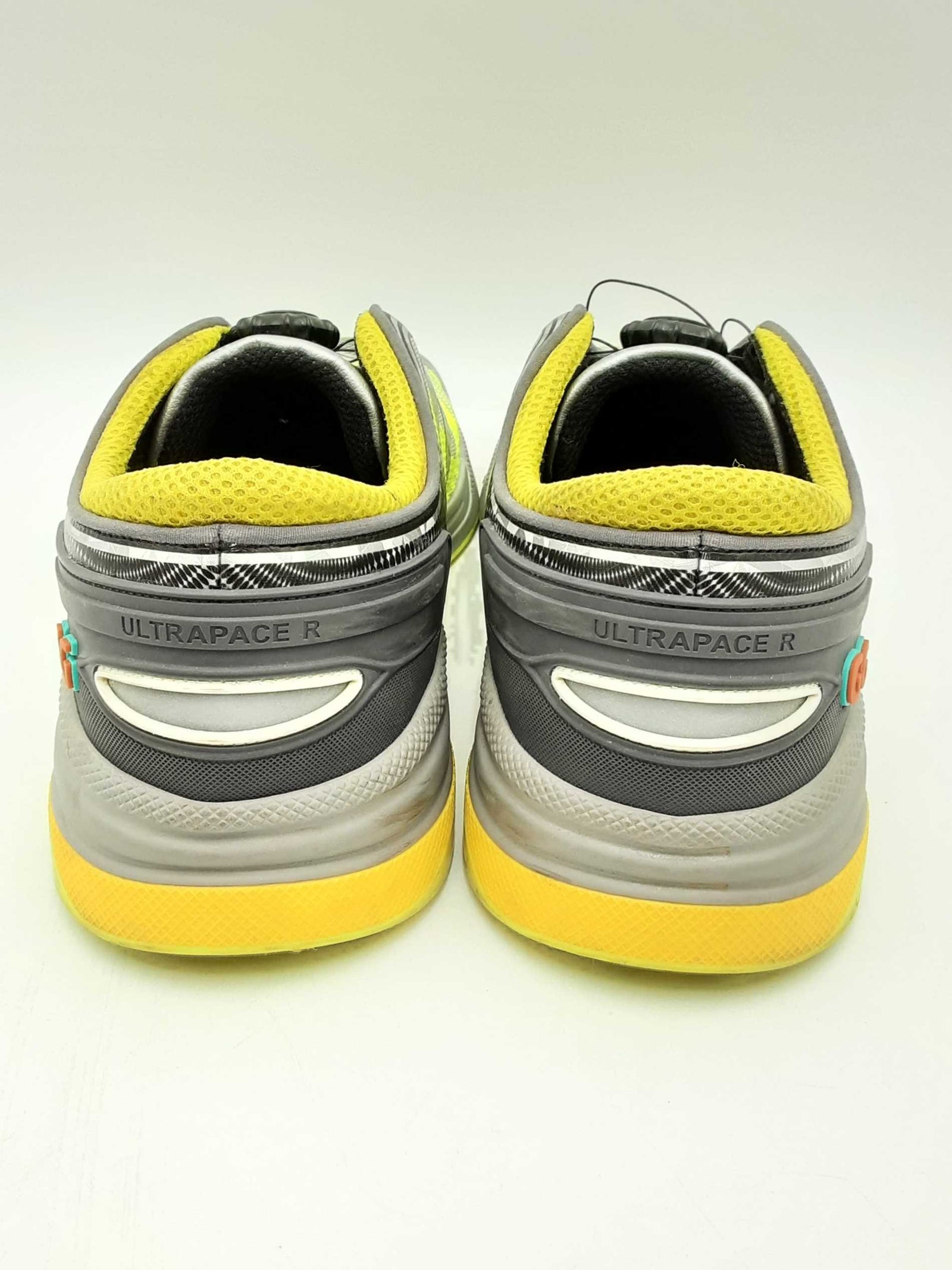 Gucci Ultrapace R Silver & Neon Yellow Sneakers Size 10.5