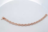 2.38cttw Diamond Link Bracelet In 18k Rose Gold 18.2 Grams 7 Inch Eb0526wwxzdu