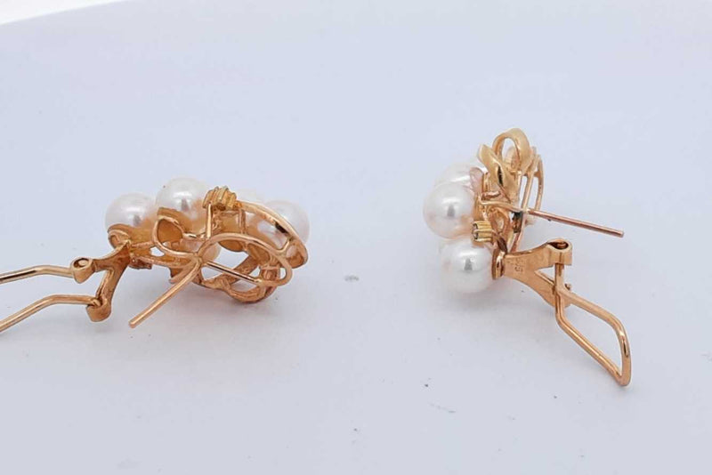 Pearl Earrings In 14k Yellow Gold  8.5 Grams Eb0724oxzdu