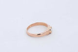 18k Yellow Gold Bezel Set Diamond Ring 2.2 Grams Size 2.75 Eb0626orxde