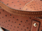 Dooney & Bourke Ostrich Leather Lexington Tote Bag In Cognac Eb0326pxsa