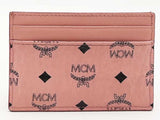 Mcm Card Holder Pink Wallet Aa0426wzsa