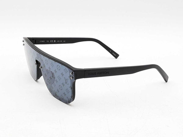 Louis Vuitton Waimea Monogram Lens Sunglasses In Black & Silver Fw1125lrxdu