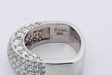 1.64cttw Diamond Ring In 18k White Gold 12.8 Grams Size 6 Eb0626loxzsa