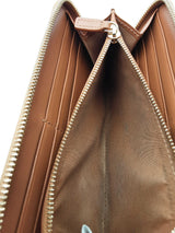 Mcm Cognac Visestos Zip Around Wallet Eb0826lxzsa