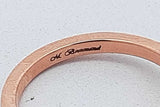 0.69cttw Trillion Cut Diamond Ring In 18k Rose Gold 2.7 Grams Size 4 Eb0826irxsa