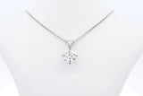 Approx. 1.5ctw Diamond Pendant With 14k White Gold Chain 4g 16 Inch Eb0724ocxzsa