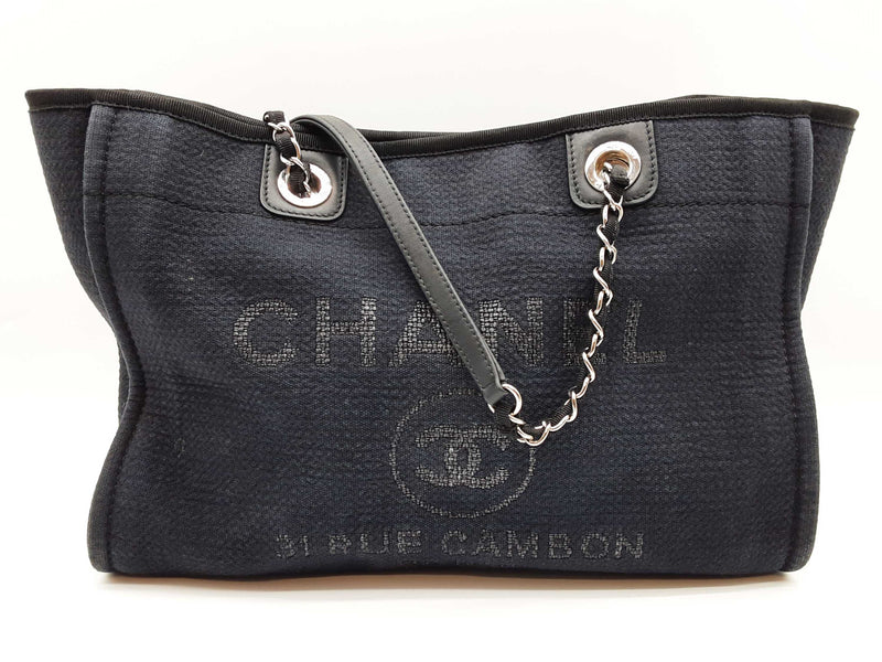 Chanel Deauville Black Shopping Tote Do0825lrxzde