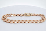 14k Yellow Gold Curb Chain Link Bracelet 51.1 Grams 9 Inch Eb0426wpxzsa