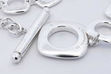 Tiffany & Co. 925 Square Cushion Link Bracelet 22.6 Grams 7 Inch Eb1225lxzdu