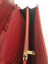 Yves Saint Laurent Cassandre Quilted Leather Envelope Chain Wallet Eb0526clrsa