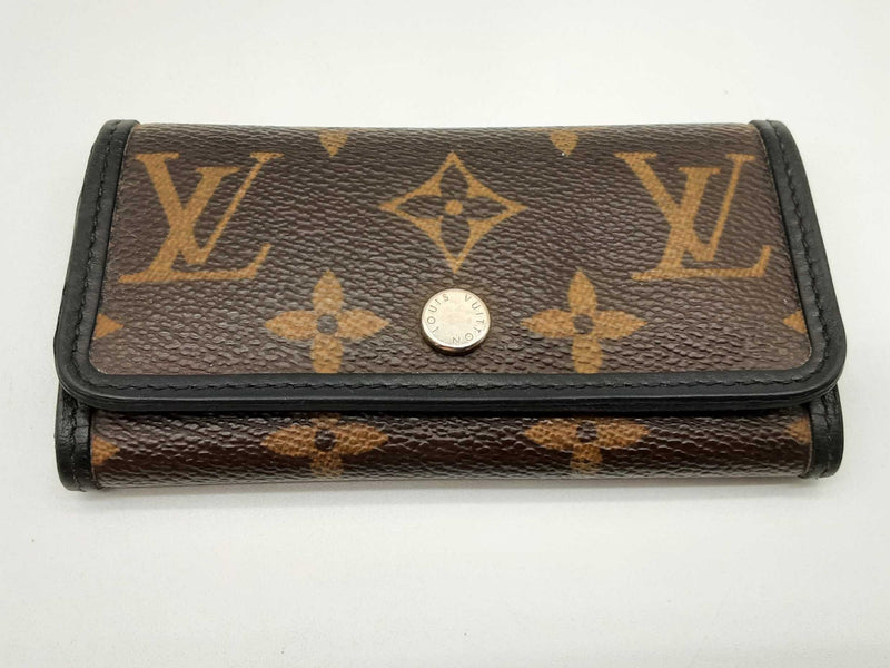 Louis Vuitton Macassar Multiples 6 Key Brown Monogram Coated Canvas Case0924crde